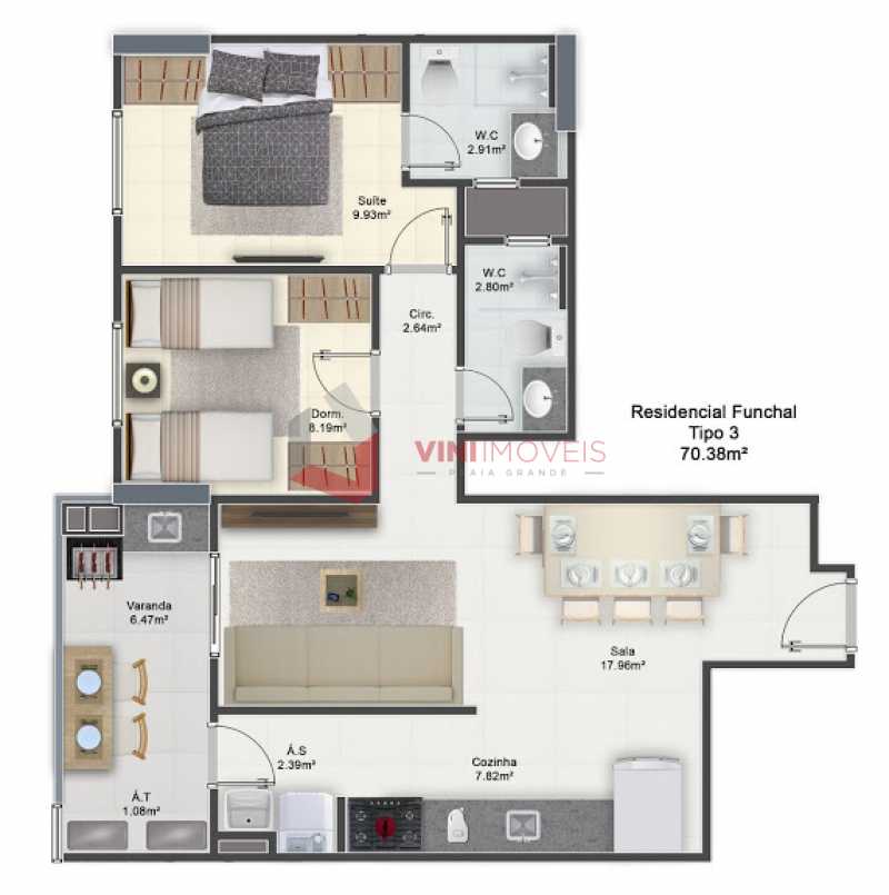 Apartamento em Guilhermina