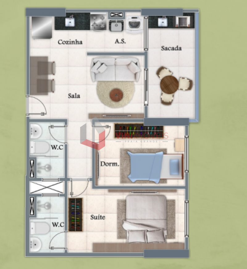 Apartamento em Centro