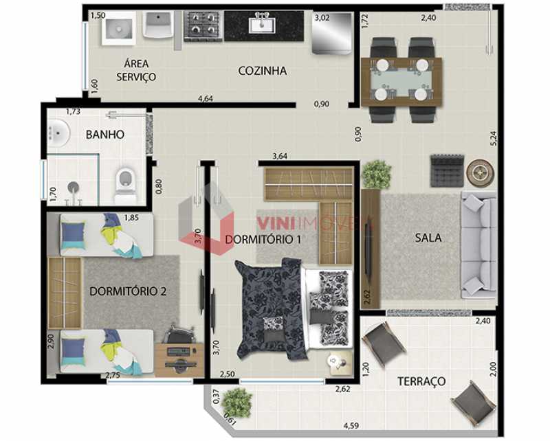 Apartamento em Guilhermina